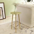 Floral Edge Gold Side Table