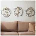 Botanical Leaf Metal Wall Art Set